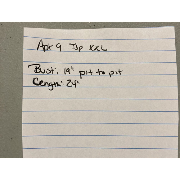 Apt. 9 Womens T-Shirt Blue Heathered Long Sleeve Square Neck Stretch Plus XXL - Picture 5 of 7